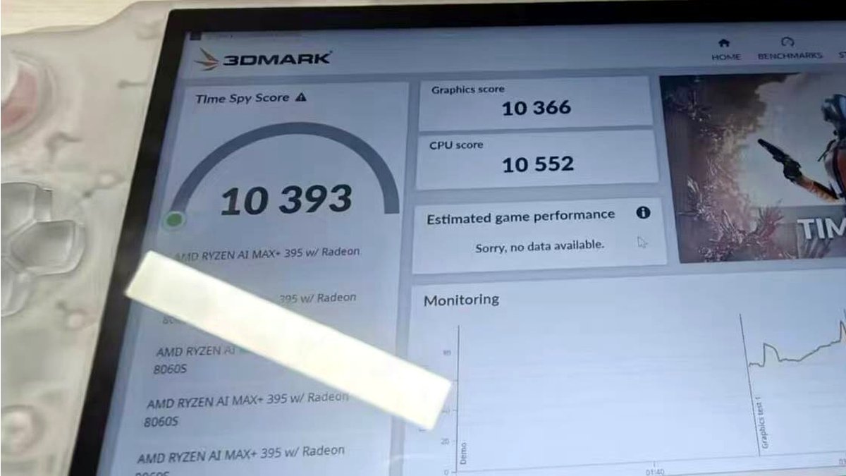 GPD Win 5 prototype Geekbench AMD Strix Halo benchmark